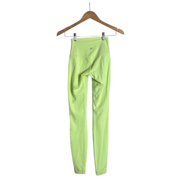 Lululemon Athletica Women Align High Waisted 27" Pants Yoga Fitness Size 2 Green - Picture 5 of 6
